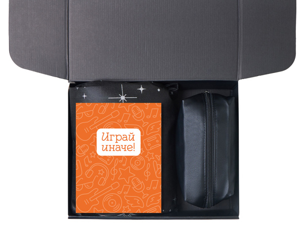 Подарочный набор «Re:y. Boost» с кофемашиной, капсулами и косметичкой, Цвет черный