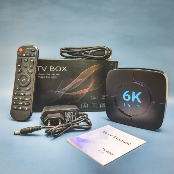 Телевизионная андроид приставка TV BOX 6K ULTRA HD 2Gb/16Gb Wi Fi c пультом ду