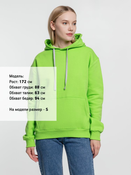 Толстовка с капюшоном Kirenga Heavy, зеленое яблоко, XS–4XL