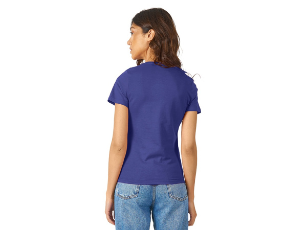 Футболка "Heavy Super Club" женская с V-образным вырезом, Размер M, Цвет синий классический