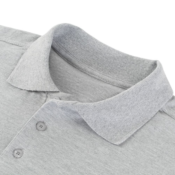 Рубашка поло мужская Virma Stretch, серый меланж, S–3XL