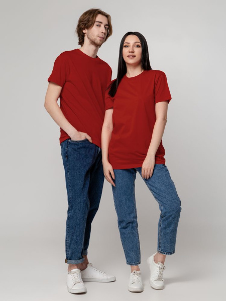 Футболка унисекс T-Bolka 160, темно-красная, S–4XL