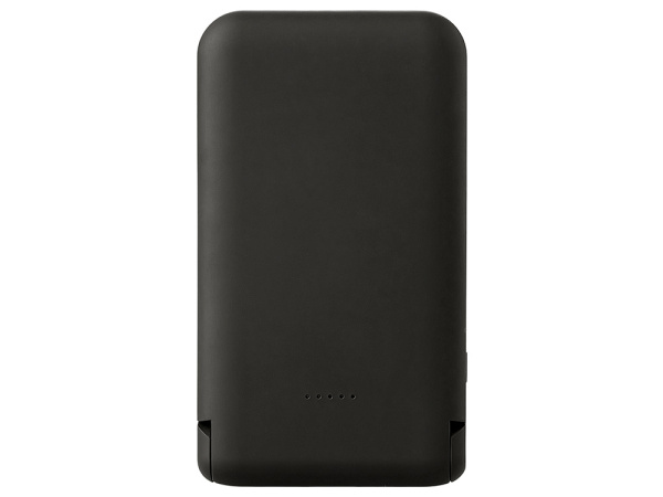 Беспроводной внешний аккумулятор с подсветкой лого и подставкой «Magflash», 10000 мАч, 15 Вт, Цвет черный