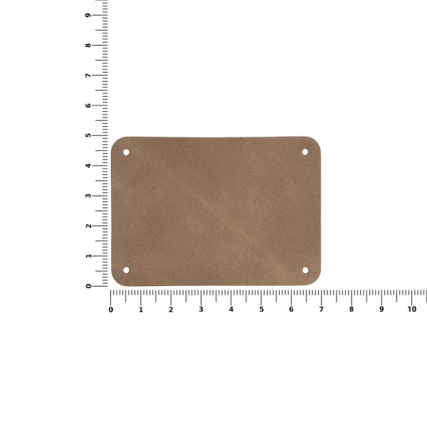 Лейбл Eta Nubuck Touch, XL, коричневый, 5х7 см