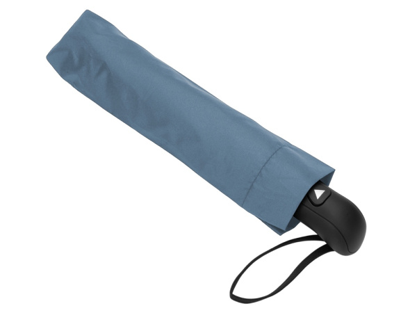 Зонт-полуавтомат складной «Roof» с куполом из переработанного пластика, Цвет серый антрацит