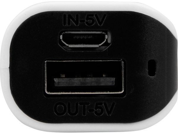 Внешний аккумулятор «Basis», 2000 mAh, Цвет белый/черный