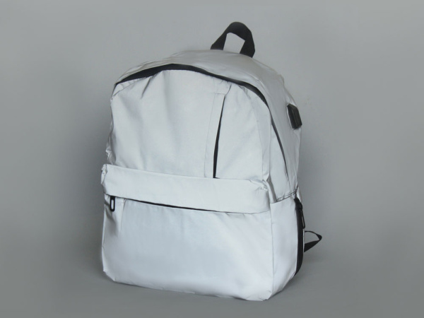 Светоотражающий рюкзак «Reflector» для ноутбука 15,6", Цвет серый светоотражающий