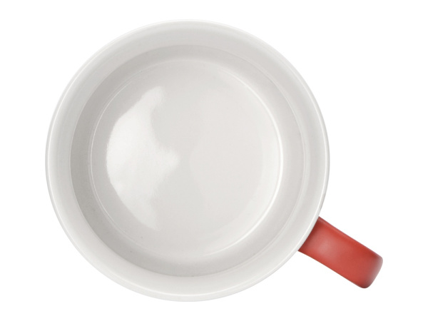 Кружка «Nancy», матовая, Цвет красный/белый