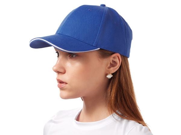 Бейсболка «Cancun», Цвет синий классический, белый