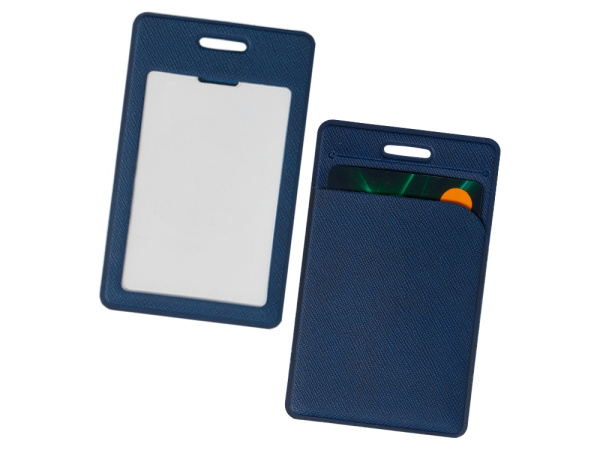 Чехол для пропуска с отделением для карты «Favor», Цвет синий