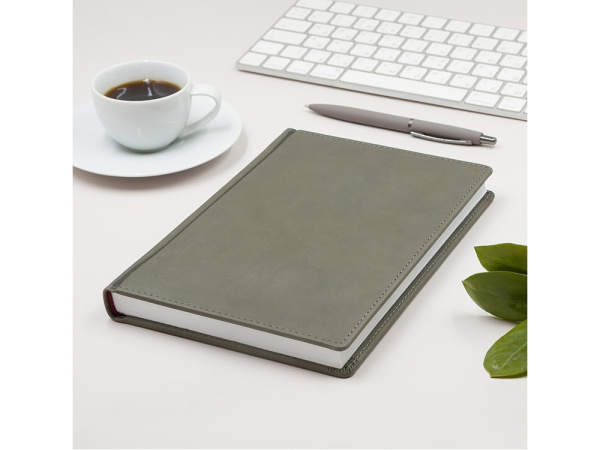 Ежедневник А5 датированный «Velvet» на 2026 год, Цвет серый