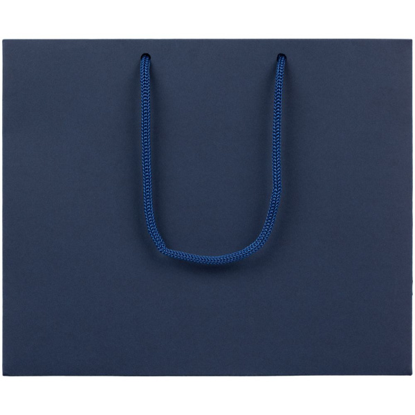 Пакет бумажный Ample Plus S, синий, 24x20x9,5 см
