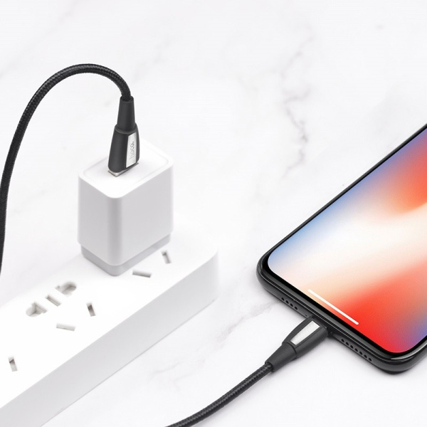 Кабель USB X39 Lightning Тканевый / Гнущийся, удобный и долговечный