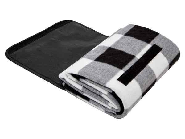 Плед для пикника «Recreation», Цвет белый/черный