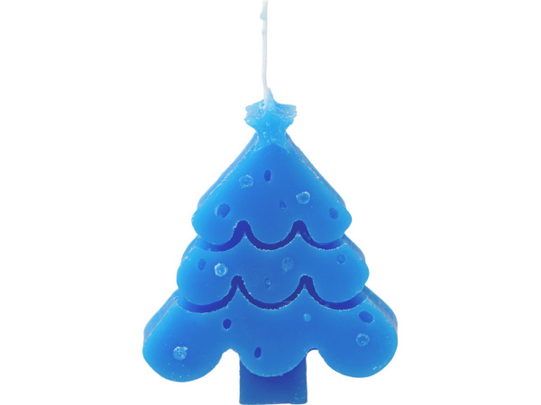 Свеча «Елочка», Цвет синий