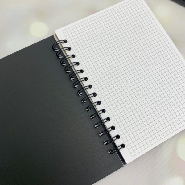 Скетчбук блокнот с плотными листами "Sketchbook" 5 видов бумаги (белая, клетка, чёрная, крафтовая, в