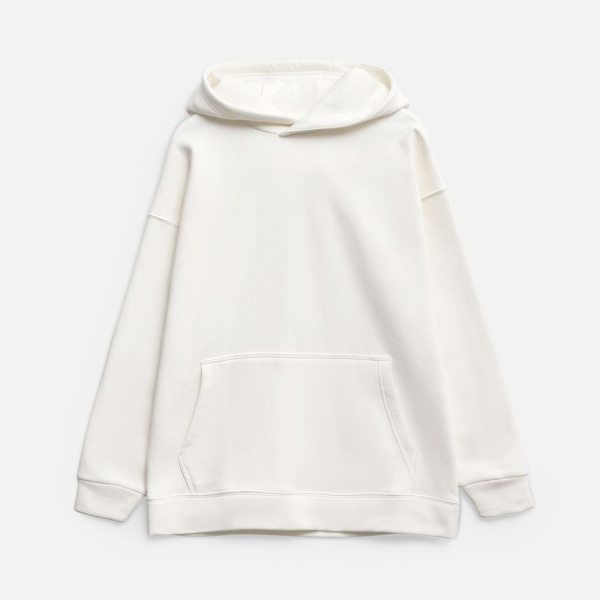 Худи оверсайз унисекс Snuggie, молочно-белое, XS–XXL