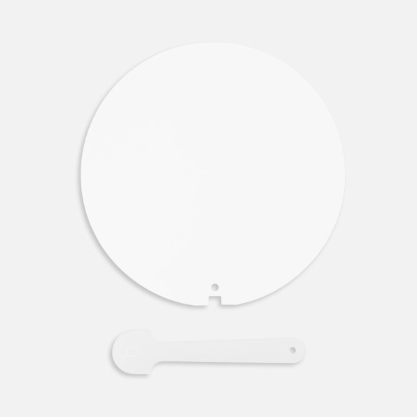 Веер Breeze Ease, белый, 17х25,5 см