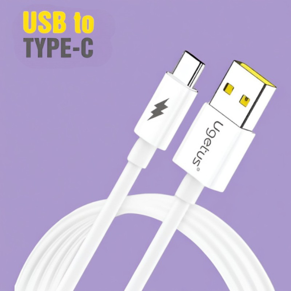 Кабель USB UG08 Type-C силиконовый / Мощный и быстрый