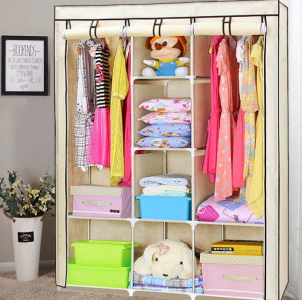 Складной шкаф Storage Wardrobe mod.88130  130 х 45 х 175 см. Трехсекционный