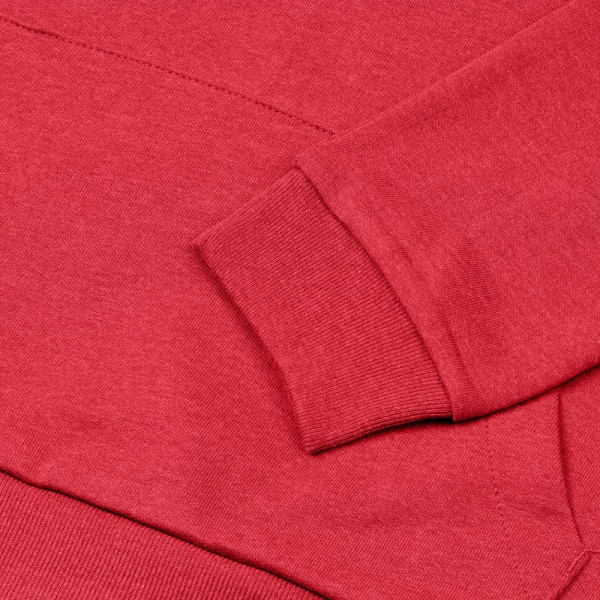 Толстовка с капюшоном унисекс Hoodie, красный меланж, XS–3XL
