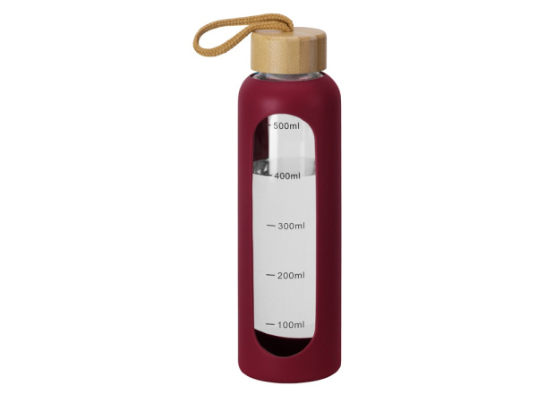 Бутылка из боросиликатного стекла «Hangy», 550 мл, Цвет красный бургунди