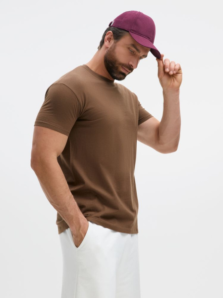 Футболка Imperial 190, коричневая, S–XXL