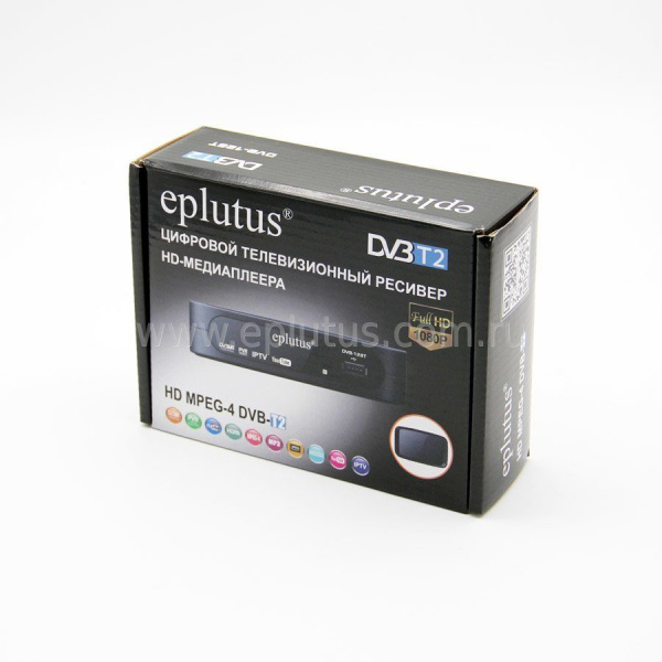 (Оригинал) Цифровой HD TV-тюнер DVB-T2 Eplutus® DVB-128T