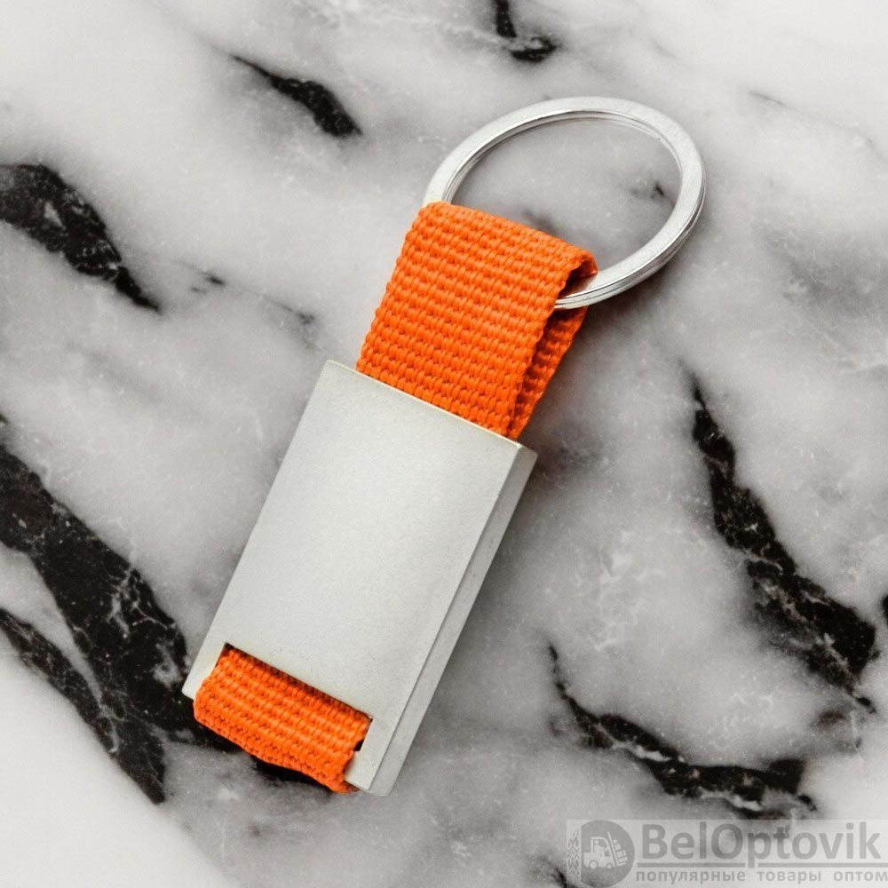 Брелок текстильный с алюминиеовй вставкой Typpo