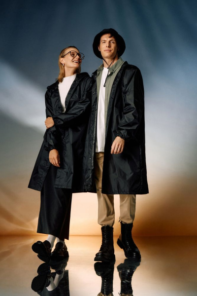 Дождевик унисекс Rainman, черный, XS–XXL