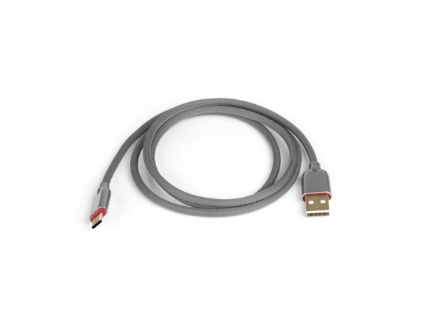 Кабель USB-A - USB-C «DIGITAL CB-05», QC/PD, 1 м, Цвет серый