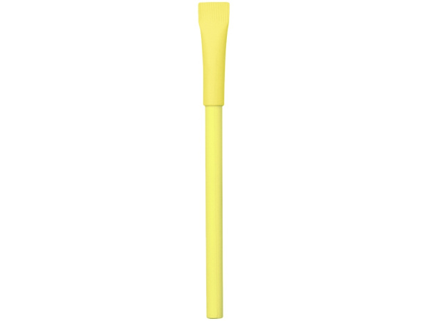 Ручка из бумаги с колпачком «Recycled», Цвет желтый