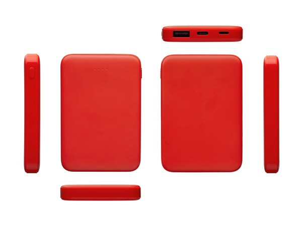 Внешний аккумулятор «Simp», 5000 мАч, Цвет красный