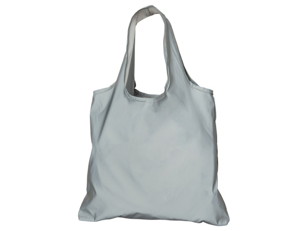 Складная светоотражающая сумка-шоппер «Reflector», Цвет серый светоотражающий