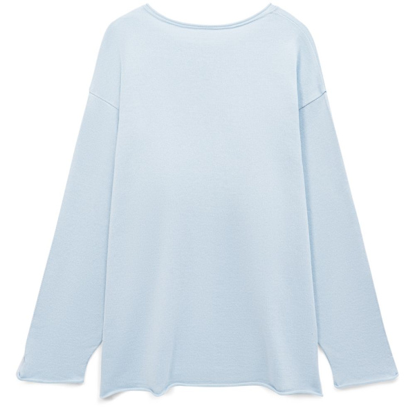Лонгслив унисекс Siluetti Fuori, светло-голубой, S/M, L/XL
