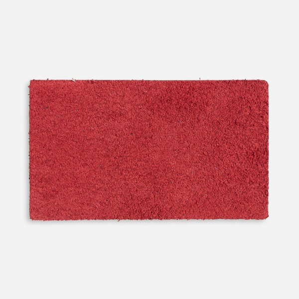 Лейбл кожаный Pasek, M, красный, 3,5х6 см