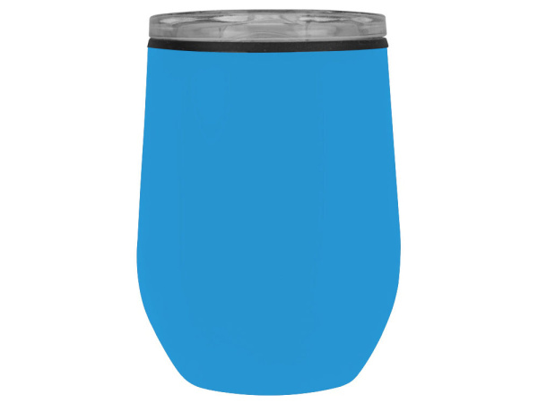 Термокружка «Pot», Цвет голубой глянцевый