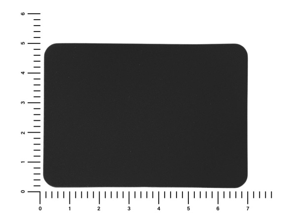 Патч «Прямоугольный», nubuk, Цвет черный