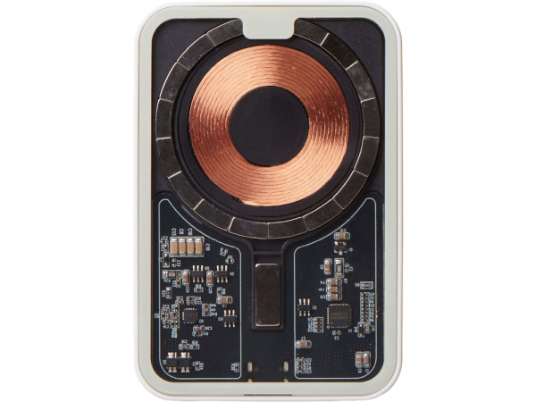 Беспроводной магнитный внешний аккумулятор с QC\PD «MagnifIQ», 10000 мАч, 15 Вт, Цвет белый