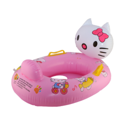 Надувной детский круг с сидением, спинкой и ручками, в ассортименте (5 видов) Baby Boat Hello Kitty 