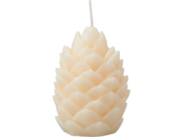 Свеча «Шишка», Цвет молочный