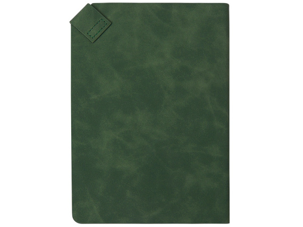 Блокнот А5 с магнитным клапаном в гибкой обложке «Chaplin», Цвет зеленый