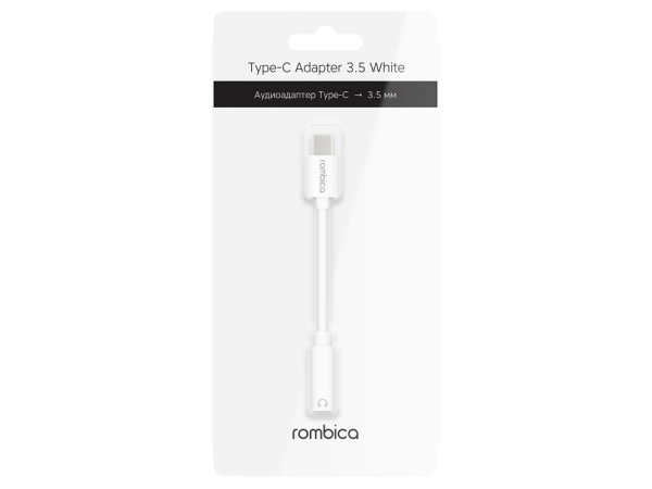 Переходник Type-C Adapter 3.5 White, Цвет белый
