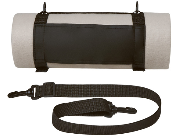 Плед «Нежность» с ремешком на плечо, Цвет светло-серый