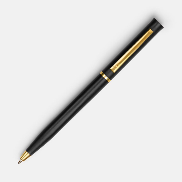 Ручка шариковая Euro Gold, черная, 13,3х0,8