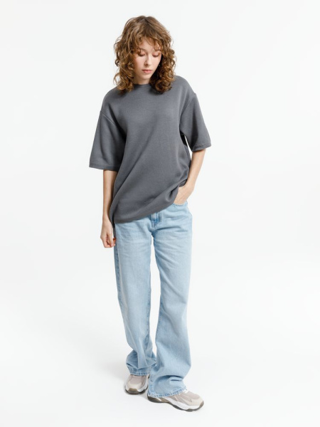 Джемпер с коротким рукавом Siluetti Volumica, серый, XS–XXL