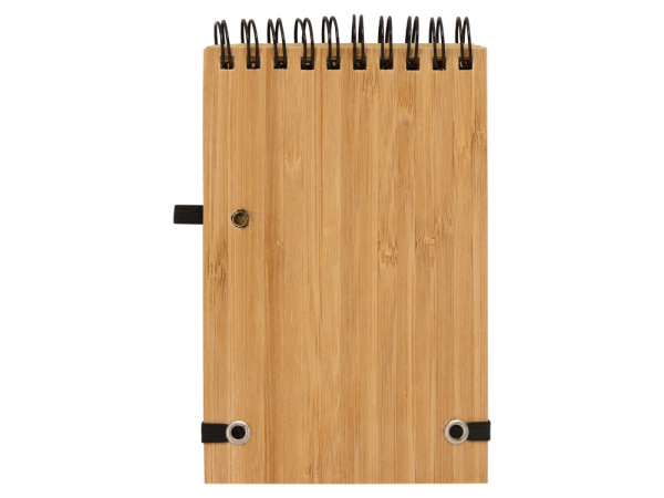 Блокнот «Kawasaki S» с обложкой из бамбука, Цвет натуральный