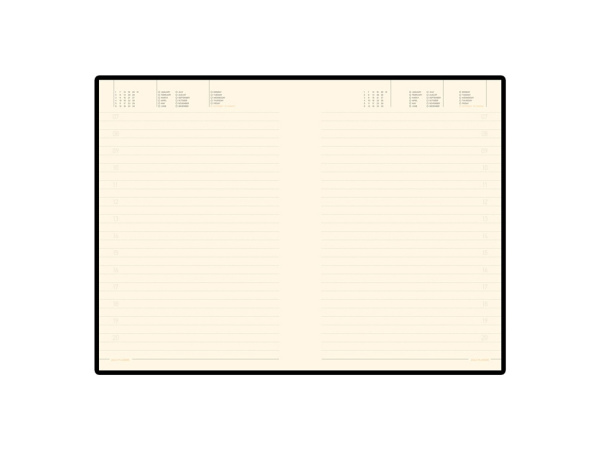 Ежедневник недатированный А5 «Megapolis Soft», Цвет черный