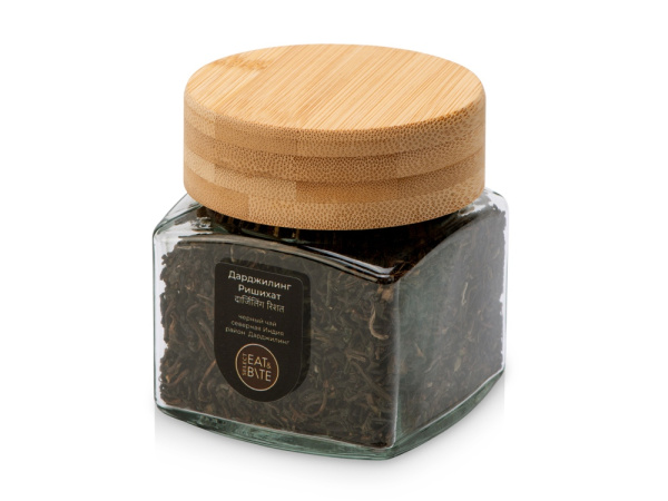 Подарочный набор для кухни с френчпрессом, стаканом и чаем, Цвет коричневый