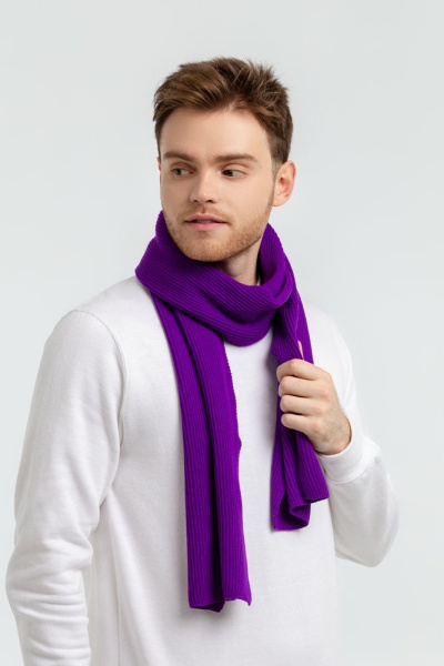Шарф Life Explorer, фиолетовый, 25х180 см